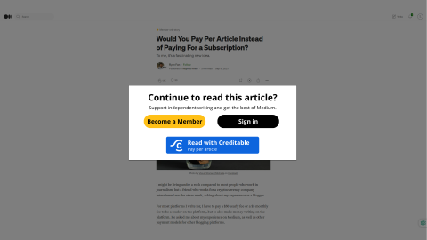 Transforming Medium with Pay per Article